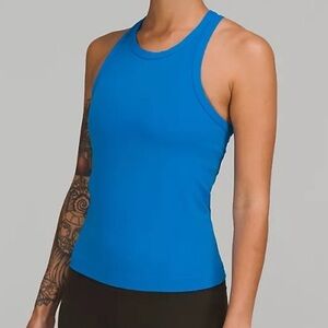 Lululemon Align Waist Length Racerback Tank Top Poolside Blue Size 2